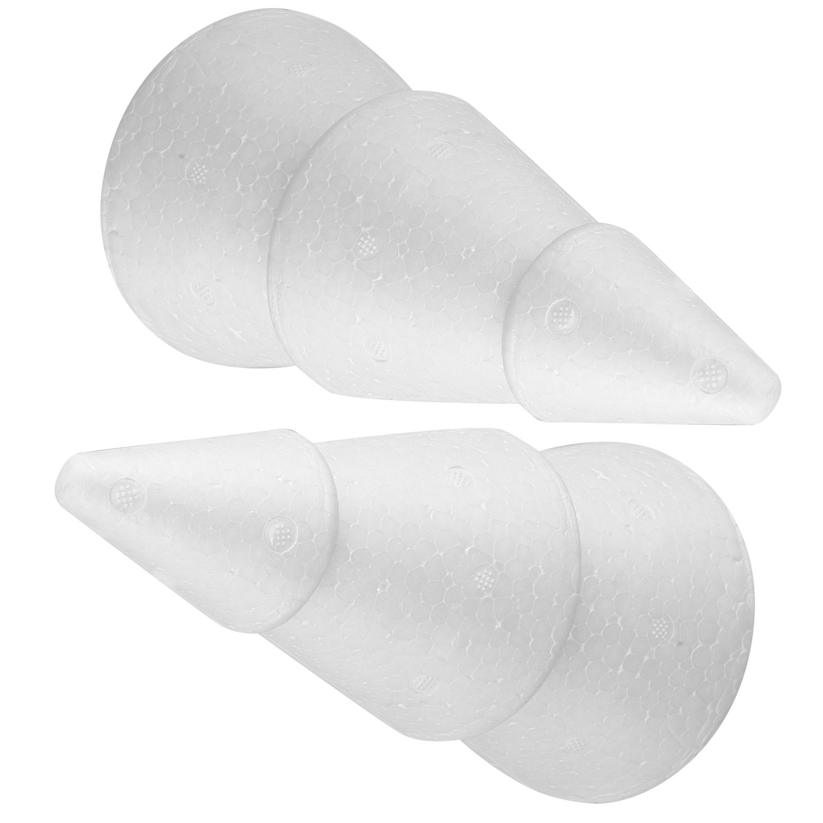 Wedding Decor Supply Store - 2 stuks polystyreen schuim boomkegel 20x10,5cm