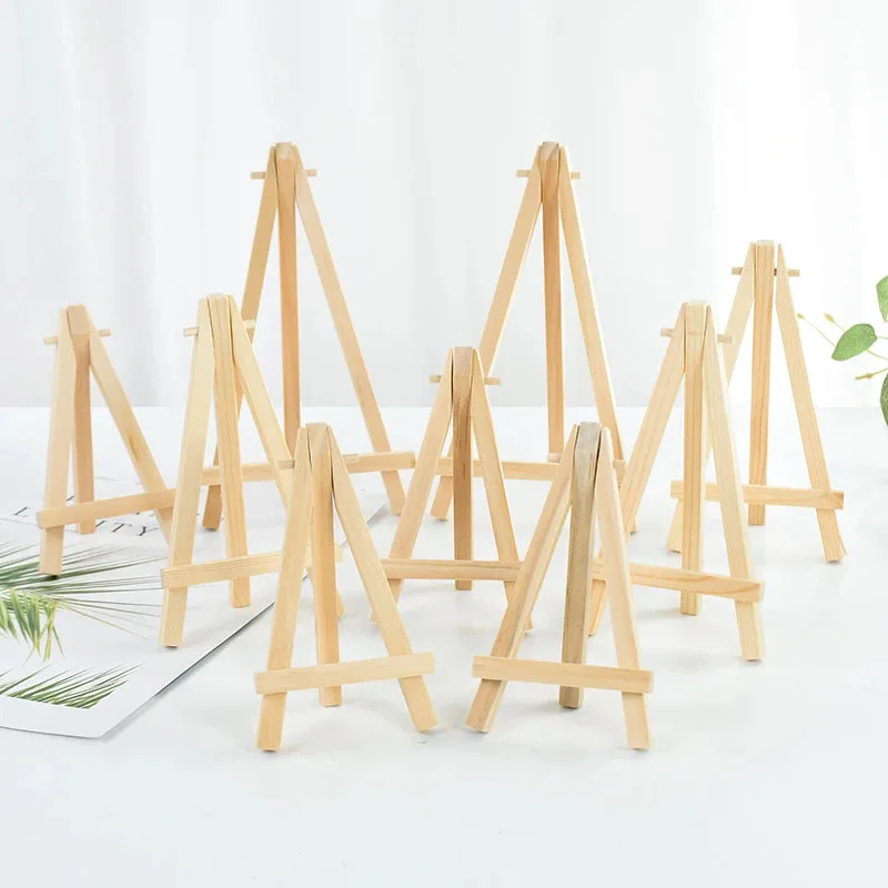 Table Number Gold - 10 stks Hout Mini Schildersezel Frame