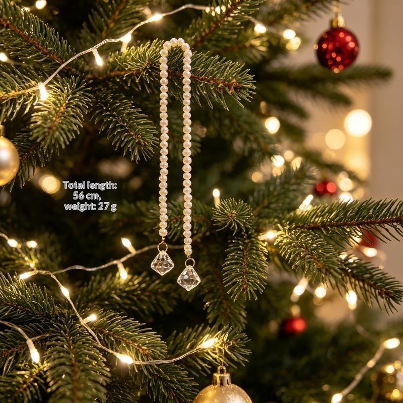 Elegante kerstboomhanger, crèm - Wedding Decor Supply Store recensie en prijs